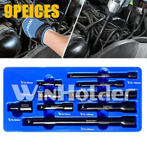 9x 1/4"3/8"1/2" Mixed Extension Bar Set Impact Extension Bar Set Socket Ratchet - Picture 1 of 8