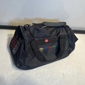2004 Black Lego Brick Duffle Sports Bag  RARE Collectible Luggage Travel Kabooki - Picture 1 of 9