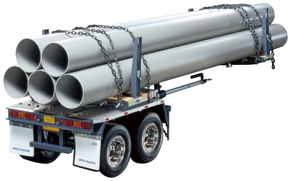 TAMIYA 1/14 R/C Big Truck Series n.10 Pole Trailer for Trailer Truck 56310 nuovo - Immagine 1 di 1