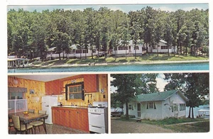 Sunrise Beach, MIssouri vintage postcard / Hid-A-Way Resort motel multi view - Picture 1 of 2