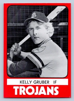 Kelly Gruber 1980 TCMA Batavia Trojans Minor League Baseball Card - Image 1 of 2