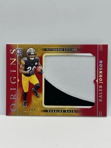 2025 Panini Origins Kaleb Johnson Rookie Patch /99 Steelers - Picture 1 of 2