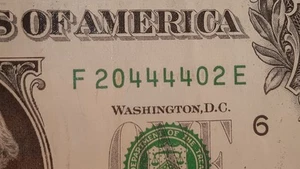 2017 A $1 Schein TRINARY RADAR Note - One Dollar Bill - Fancy Serial Number - Bild 1 von 5