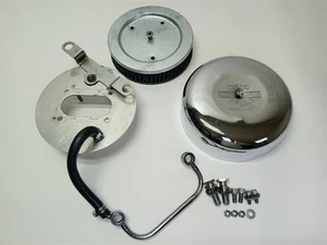 Harley-Davidson Road King EVO 1998 conjunto de filtro de aire cromado 29165-83A - Imagen 1 de 12