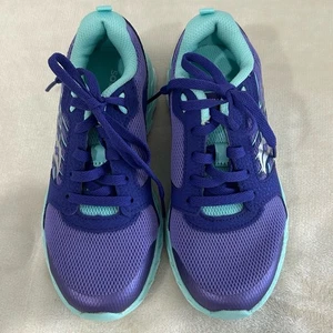 Saucony Sneakers Kid's Girls Size 2M Colors: Purple/Teal/White Wind 2.0 - Picture 1 of 12
