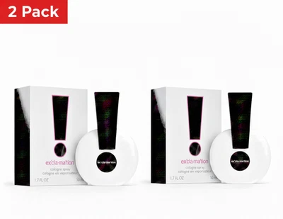 2 Pack Coty Exclamation Cologne Spray Fragrance for Women 50ml