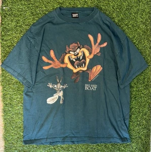 Vintage TAZ Green Men’s Size XL Warner Bros Made In USA Looney Tunes shirt - Picture 1 of 4
