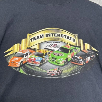 Camisa Equipo Interestatal Para Hombres 2XL Negra NASCAR Kyle Busch Denny Hamlin Joey Logano Foto 1 de 4
