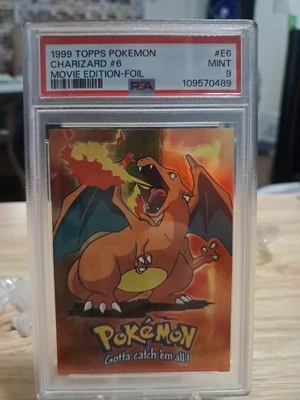 1999 Topps Pokémon Charizard Foil #e6 Psa 9 - Image 1 of 2