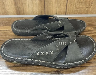 Sandalias Keen para mujer 9 extensiones de cuero puntada sin cordones cómodas informales grises Foto 1 de 4