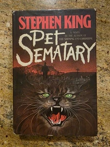 Pet Sematary Stephen King 1983 First Edition Early Print Y43 Gutter Code HC DJ - Picture 1 of 19
