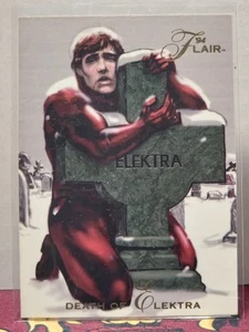 Marvel Universe Flair #43 1994 Muerte de Electra - Imagen 1 de 2