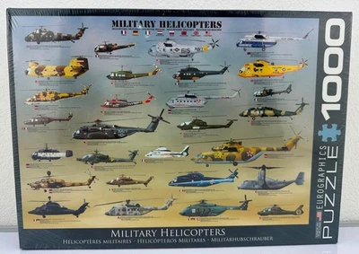 Eurographics Puzzle 1000pcs. Military Helicopters. New and factory Sealed - Image 1 of 4