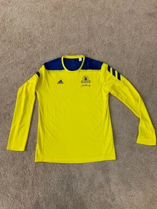 125th Boston Marathon Herren Adidas Langarm Laufshirt S Athletic Running - Bild 1 von 8