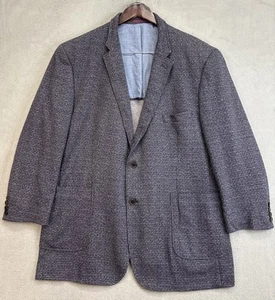 Johnston & Murphy Blazer Herren 2XL Blau 2 Knopf Sport Mantel Gefüttert 100% Baumwolle - Bild 1 von 13