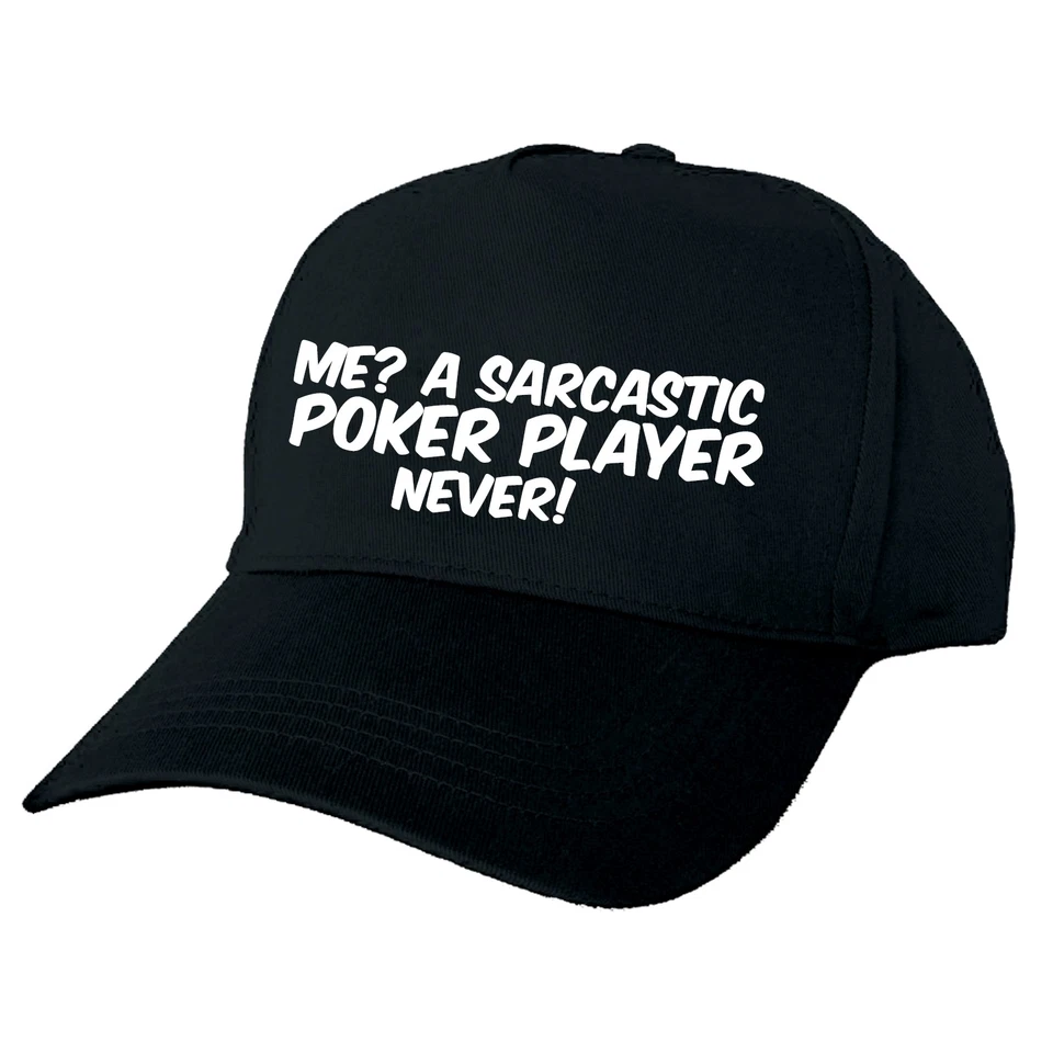 ICH? EIN SARKASTISCHER POKERSPIELER, NIE! BASEBALL CAP PERSONALISIERT MASSANFERTIGUNG - Bild 1 von 1