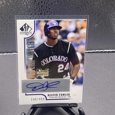 Autógrafo Upper Deck Sp 2009 auténtico Dexter Fowler novato #140/490 Foto 1 de 2