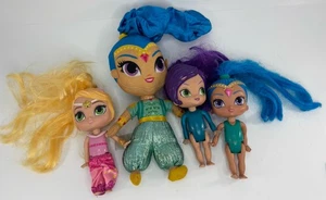 Lotto Figurine Shimmer and Shine's SHINE Genie Peluche Bambola Mattel 2016 e 2015 - Foto 1 di 8