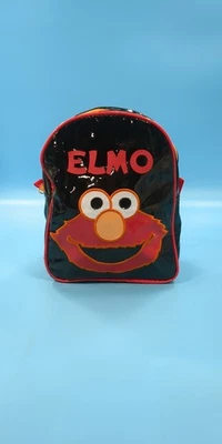 Mochila infantil Elmo Sesame Street Henson Productions vinil preto - Imagem 1 de 4