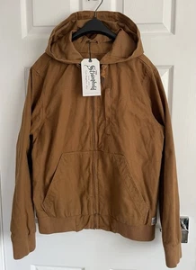 NWT Men's The Stronghold Tan Heavyweight Hooded Canvas Utility Jacket - XS - Picture 1 of 10
