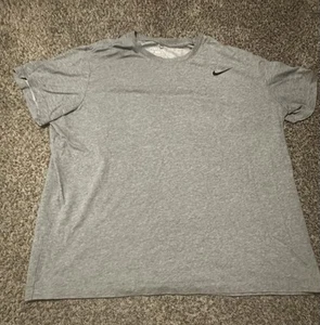 Camiseta Nike Pro Para Hombres Dri-Fit Talla XL Manga Corta Nike Fit Gris Cuello Redondo - Imagen 1 de 4