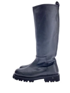 Caminando Long Boots RIDING -- BLK Sheep Leather Used - Picture 1 of 6