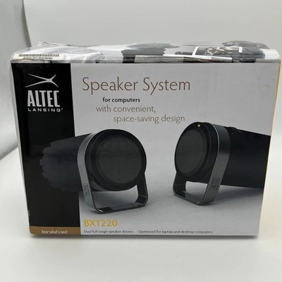 Altec  BX1220 USB Powered Desktop Laptop Speaker System USB Black OPEN BOX  - Image 1 of 4