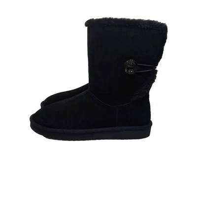 Koolaburra por UGG Nuevo en Caja Nalie Bota Corta Gamuza Piel Sintética Detalle de Botones talla 11 Foto 1 de 4