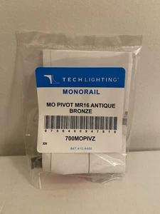 Tech Lighting Monorail MO PIVOT MR16 ANTIQUE BRONZE 700MOPIVZ - Picture 1 of 2