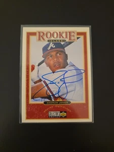 ANDRUW JONES 1997 Collector's Choice Auto Rookie Class #1 BRAVES - Foto 1 di 3