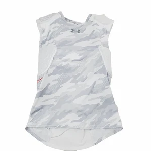 Under Armour Shirt Youth Large White Gray Camo Gameday M Hex Pad Padded Football - Picture 1 of 12
