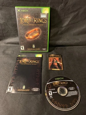 Lord of the Rings Fellowship of the Ring Xbox CIB Complete w/ Card, Manual - Image 1 of 4