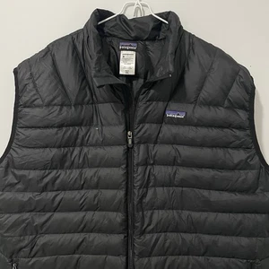 Patagonia Vest Men's Black  - Size XXL Goosedown Puffer - See Condition - Bild 1 von 14