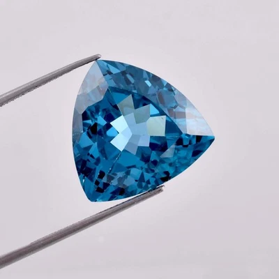 Piedra preciosa suelta AAA+ impecable 13 x 13 mm turmalina azul natural (certificada GIT) Foto 1 de 4