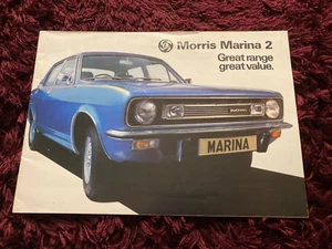 Morris Marina 2 Brochure 1976,  UK issue - 8/76 No. 3160/B inc 2dr, 4dr & Estate - Bild 1 von 1