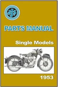 AJS Parts Manual 16M 16MS 16MC 16MCS 18 18S 18CS & 18C 1953 Spares Catalog List - Picture 1 of 4