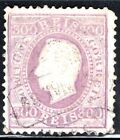 Portugal Briefmarke Scott #50a, 300r, stumpf violett, gebraucht, SCV $ 27,50
