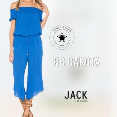 Новый с Ярлыками Jack от BB Dakota кобальт синий оборки прямые штанины комбинезон женский размер M - Изображение 1 из 4