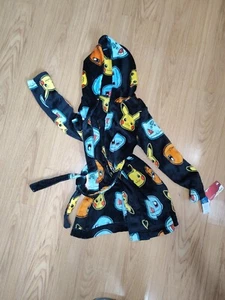 New Boys Pokemon Pikachu & Characters Hooded Robe Size 6/7 - Picture 1 of 6