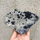 560G Natural Blue Fluorite Mineral Samples Quartz Crystal Cluster