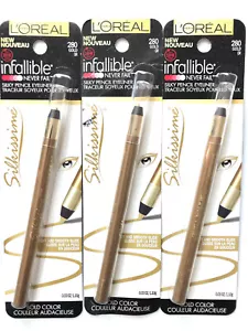 (Lot of 3) LOREAL Infallible Never Fail Silkissime Eyeliner 280 Gold **READ DESC - Picture 1 of 4