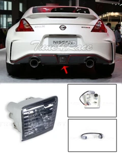 For 09-Up Nissan 370Z Z34 Rear Fog Light Tail Brake Lamps JDM Crystal Smoke Lens - Picture 1 of 6