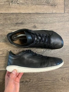 vivobarefoot black leather men shoes lace up eu 45 - Picture 1 of 8