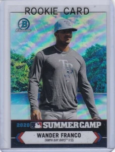 WANDER FRANCO ROOKIE CARD Bowman Chrome SUMMER CAMP RC Baseball TAMPA BAY RAYS - Bild 1 von 2