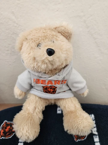Chicago Bears NFL Cream Teddy Bear with Team Shirt 8.5” Plush Stuffed Animal Cover