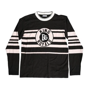 DOLCE & GABBANA Kids T-shirt Black DG KING ROYALS Long Sleeves s. Tag 12 300usd - Picture 1 of 5