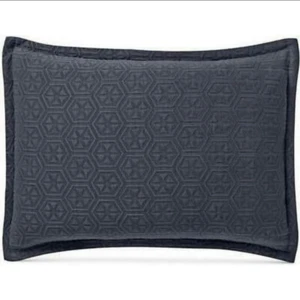 Lucky Brand Navy Medallion Matelasse Standard Pillowsham 20 x 28 New - Picture 1 of 3