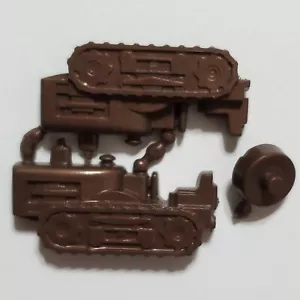 60er Jahre zusammengesetzter Bulldozer (braun) CRACKER JACK PRIZE Makatoy - Bild 1 von 1