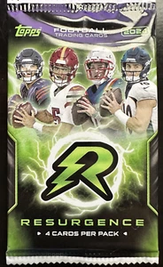 2024 Topps Resurgence Football-4 Card Pack-Factory Sealed-Free Shipping!! - Picture 1 of 2