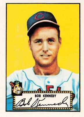1983 Topps Baseball 1952 Reprint Bob Kennedy Cleveland Indians #77 - Image 1 of 2